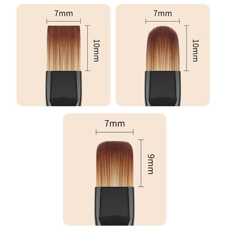 2PCS Sandalwood Handle Nail Drawing Brushes For Manicure Lines Painting Gradient UV GEL Extension Builder Drawing Pen