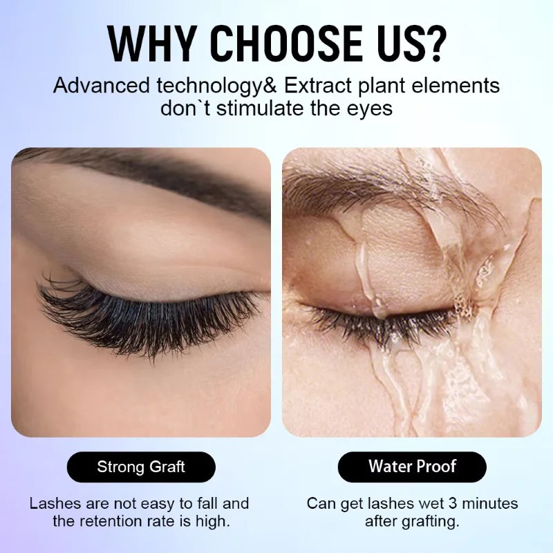 SENSE LASHES Professional Clear Eyelash Extension Adhesive Lash Glue 0.5 - 1s Fast Drying For Qualified Lash Technicians Only