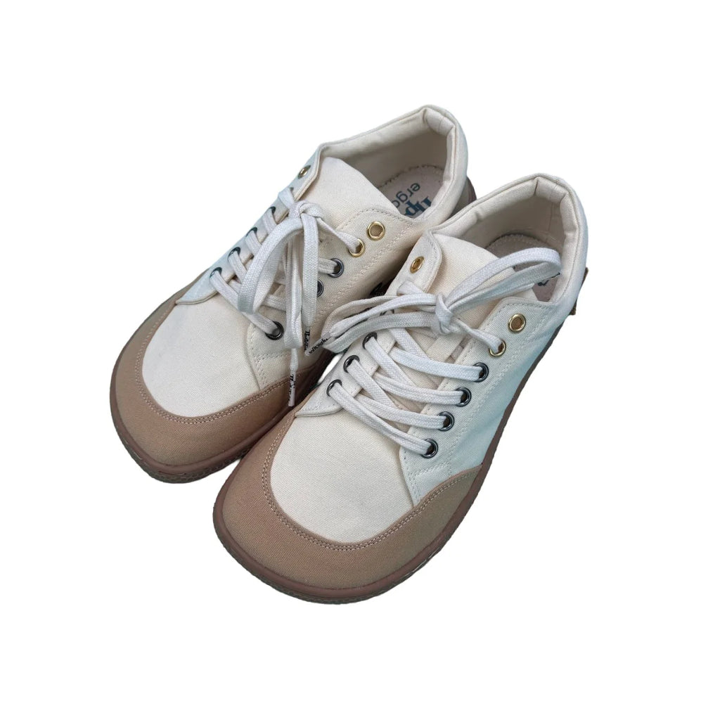 Tipsietoes Barefoot 2025 Canvas Sneaker For Women Men Flat Soft Zero Drop Sole Wider Toe Box Flexible Light Weight