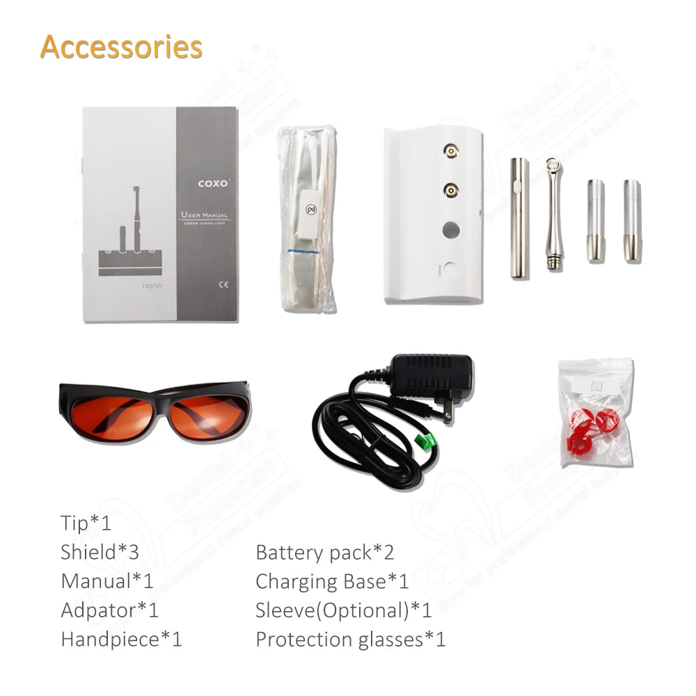 COXO Db686 Nano Led Wireless Curing Lamps Photopolymerization Curing Light Lamp Dental Equipment Dental Curing Light