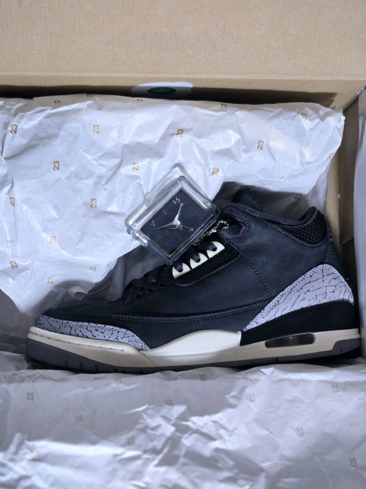 CK9246-001 Nike Air Jordan 3 Retro Off Noir (Women's) (2023) - Size 9W / 7.5Y