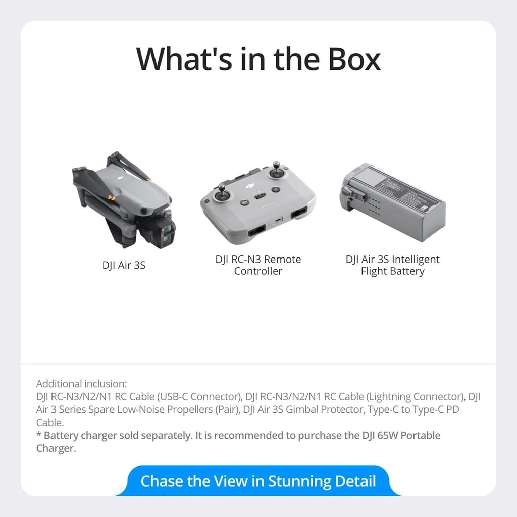 DJI Air 3S (RC-N3) (Certified Refurbished)